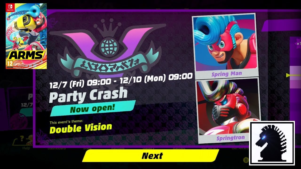 NS ARMS - The 18th Party Crash - Party Crash Bash Round 2: Double Vision! Spring Man vs Springtron