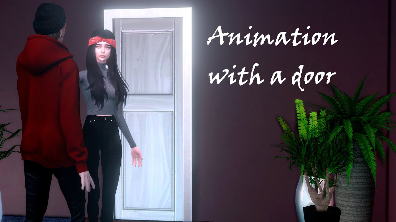 Sims 4 Animations |  with a door (DOWNLOAD free)