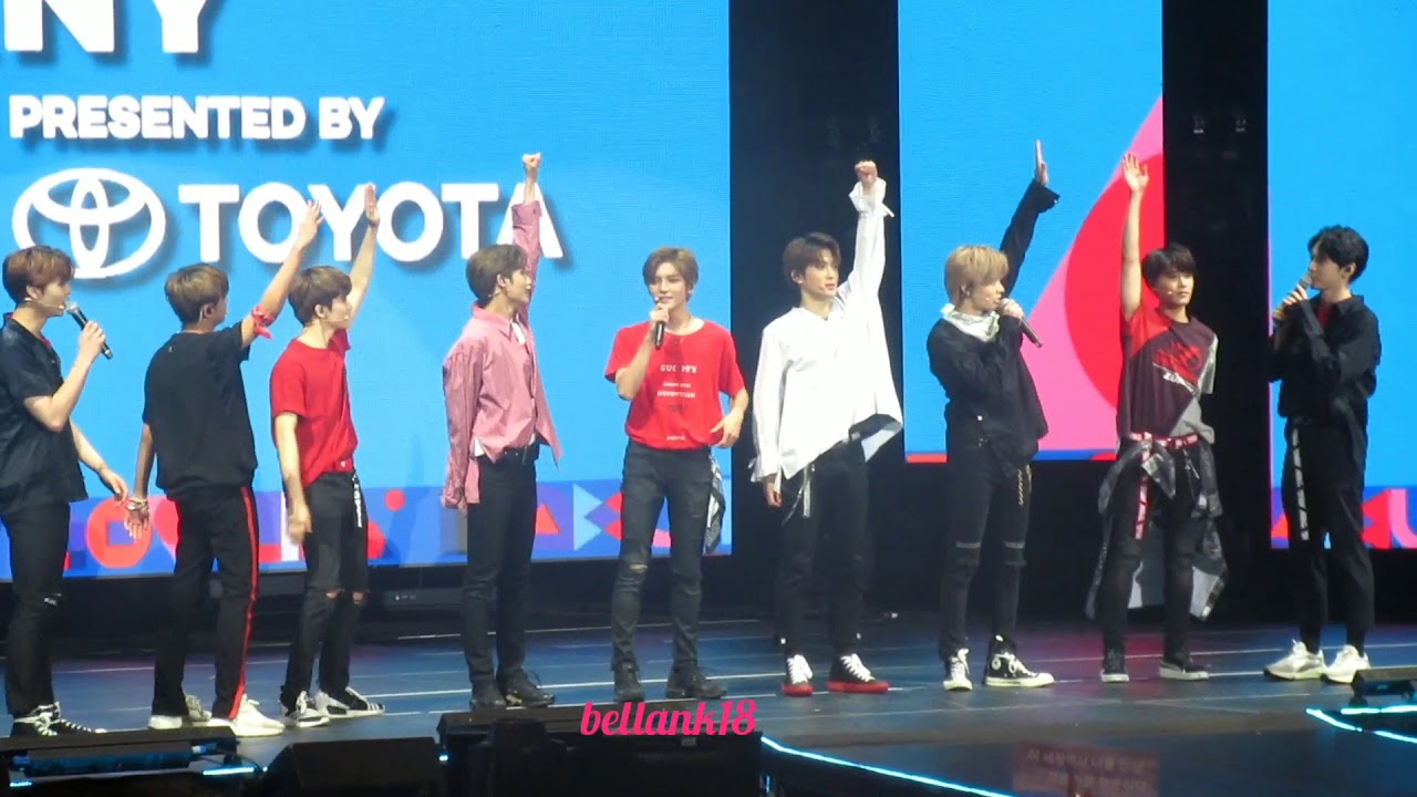 180624 NCT127 Performance stage Con NY 2018 with Wanna One's (Minhyun & Daehwi) intro