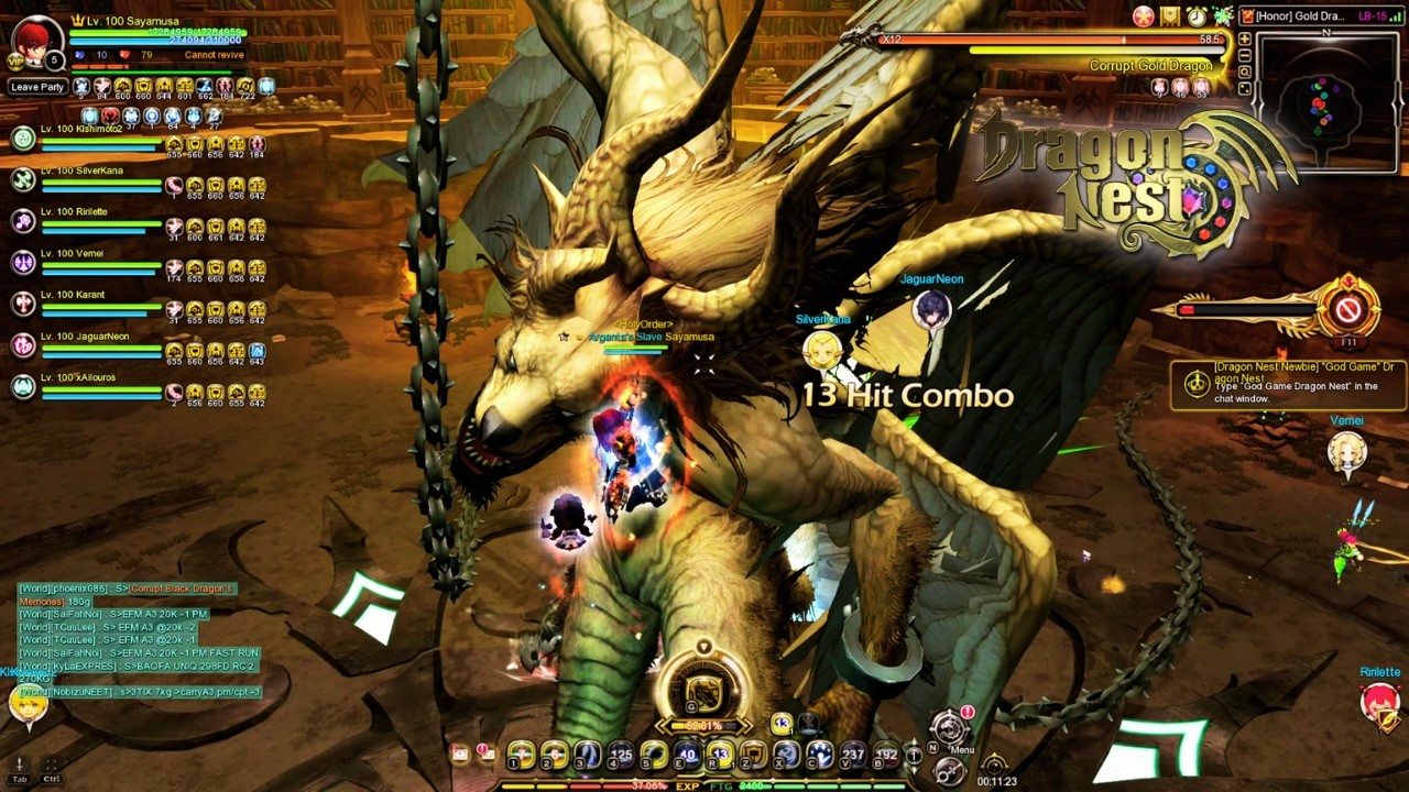 [Honor] Gold Dragon Nest Clear - Dark Avenger POV