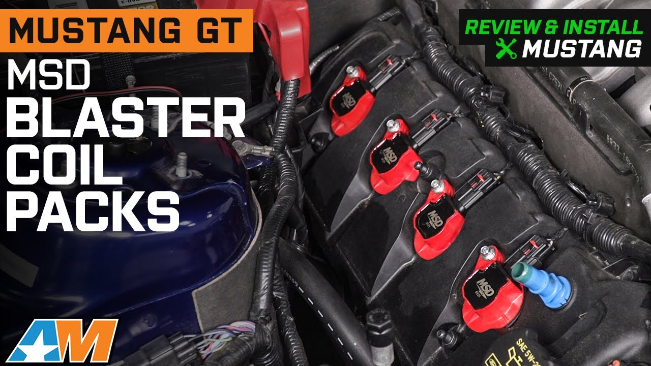 2011-2016 Mustang GT MSD Blaster Coil Packs; Red Review & Install