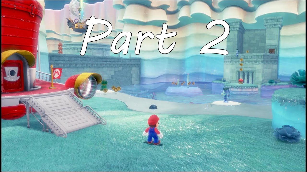SUPER MARIO ODYSSEY Walkthrough Part 2 - Lake Kingdom ( Nintendo Switch)