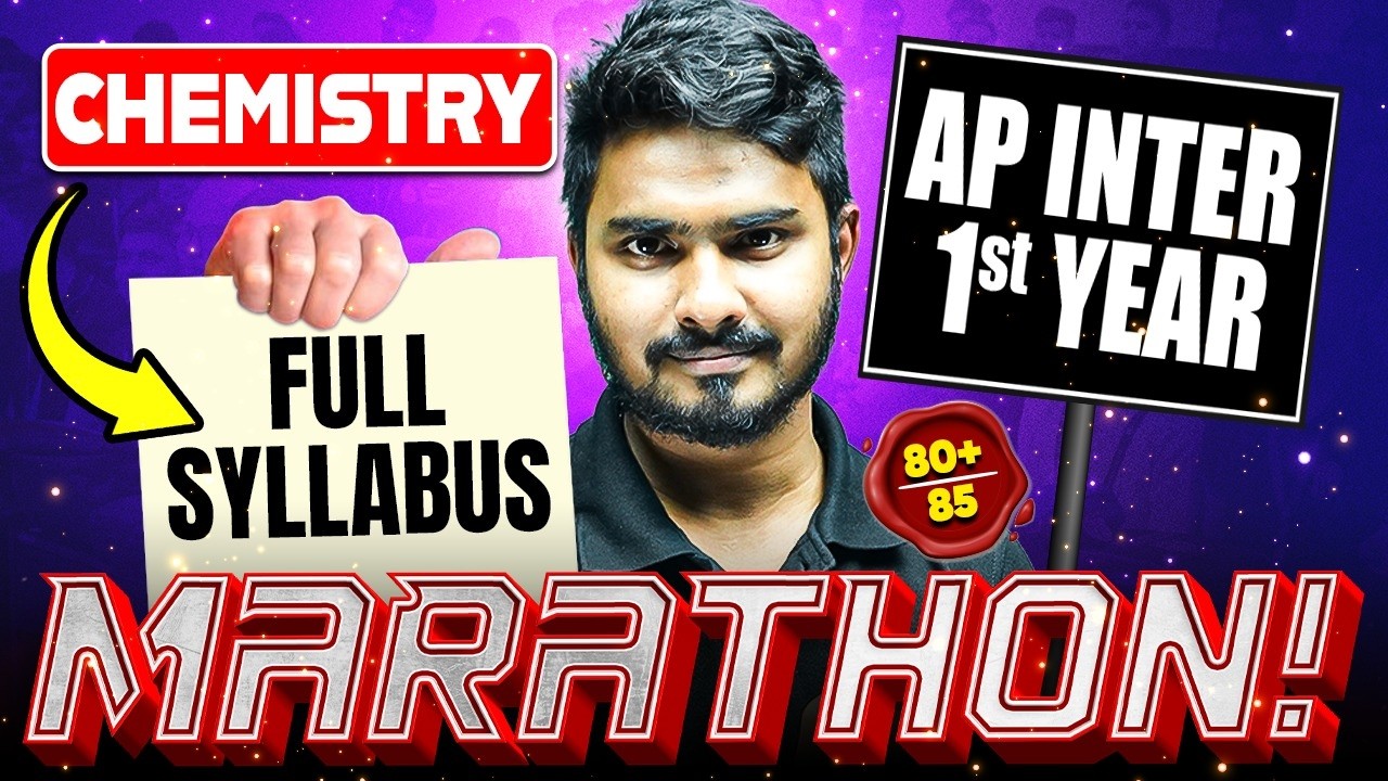 AP Inter 1st Year Chemistry Complete Syllabus Marathon | Full Revision in One Shot | IPE 2026