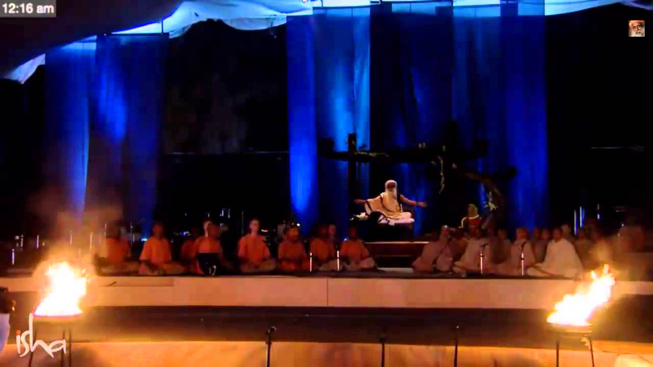 Mahashivarathri Rare Sathsang With Sadhguru Chanting Maha Mantra 2015