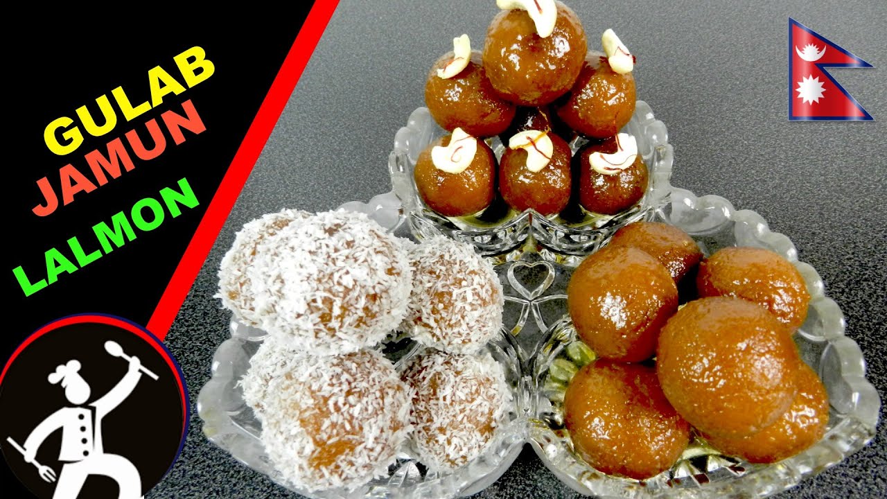 Milk Powder Gulab Jamun | Lalmon recipe | How to make MILK POWDER GULAB JAMUN / Nepali sweets 🍴50