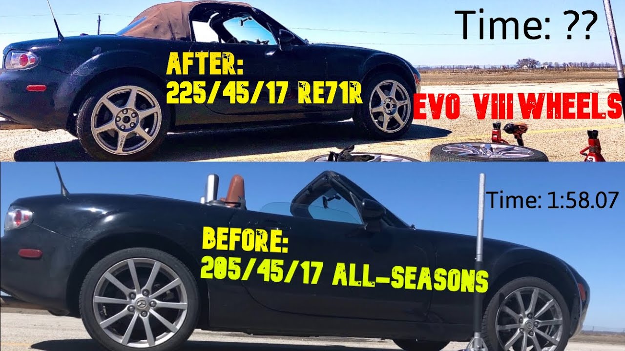 Re71R vs All-Seasons On Track | New Wheels/Tires for The Miata!