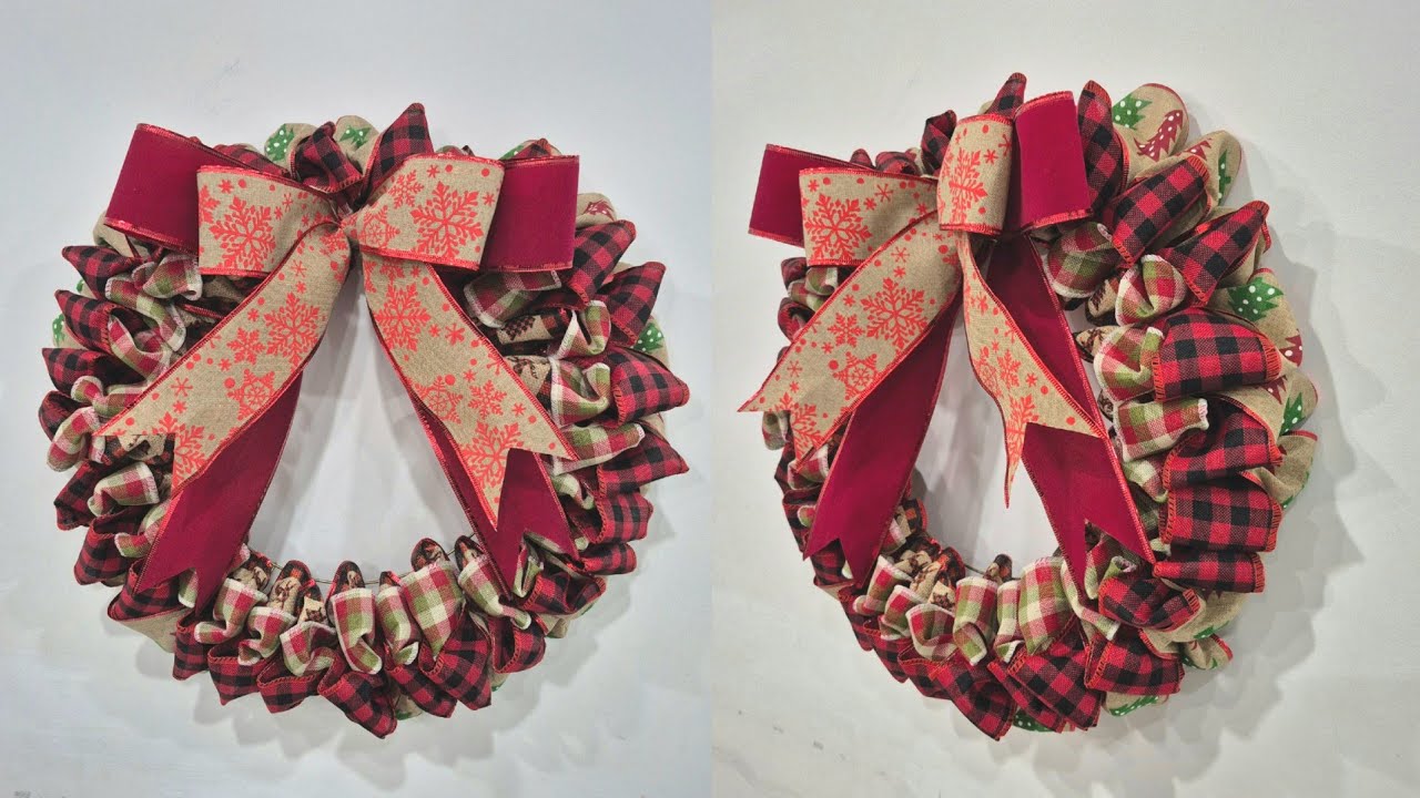 EASY CHRISTMAS RIBBON WREATH | DIY HOLIDAY 