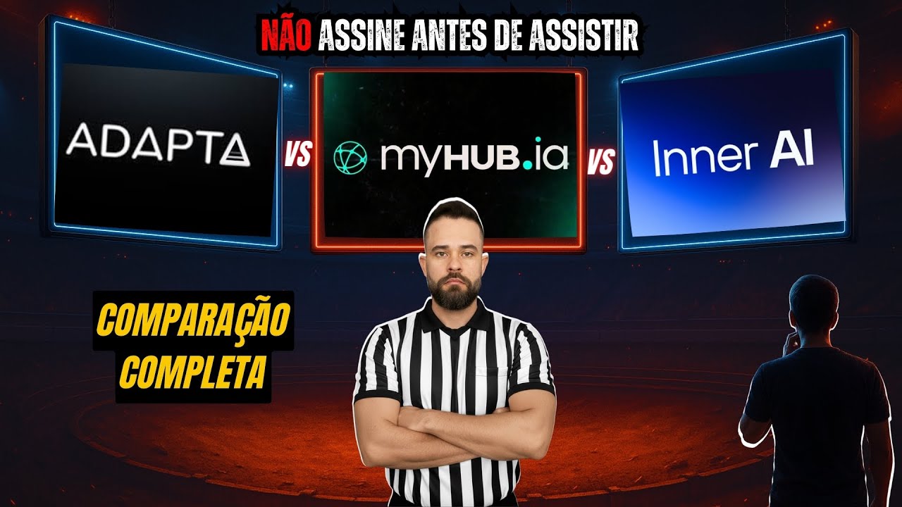 MyHub x Inner AI x Adapta: Qual é a melhor plataforma de IA para 2026? Vale a pena?