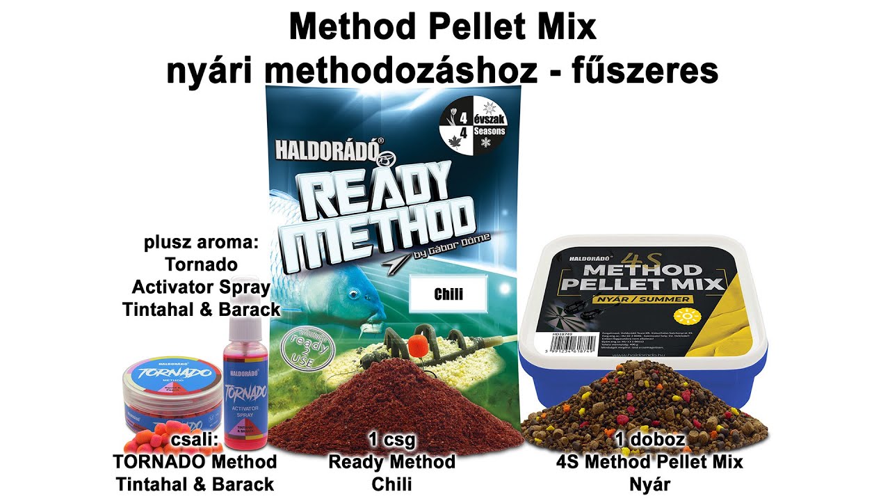 Ny&aacute;ri fog&oacute;s receptek felmelegedett vizekre 2022 - 2. r&eacute;sz Method Pellet Mix methodoz&aacute;shoz - fűszeres