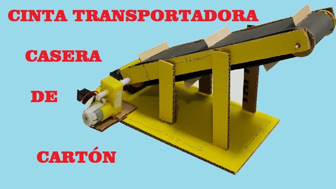 Como Hacer  una Cinta Transportadora de Cartón