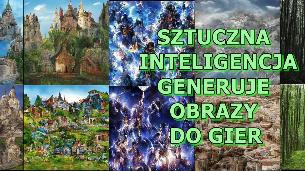 Generator AI,  sztuczna inteligencja maluje obrazy do gier !