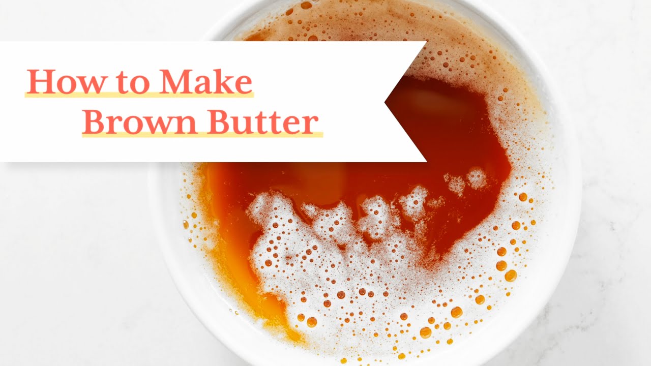 How to make BROWN BUTTER (Beurre Noisette), an EASY French technique for sweet and savory dishes!