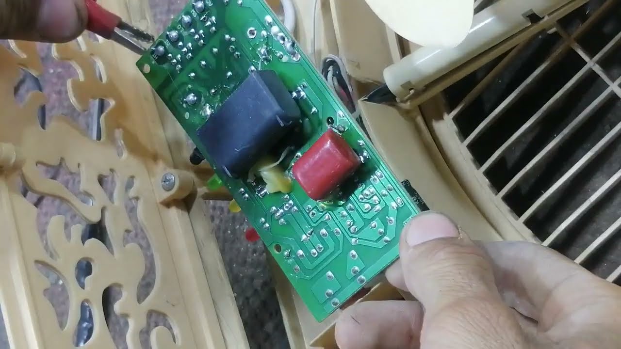 تصليح كرت مروحة السقف الثانوي