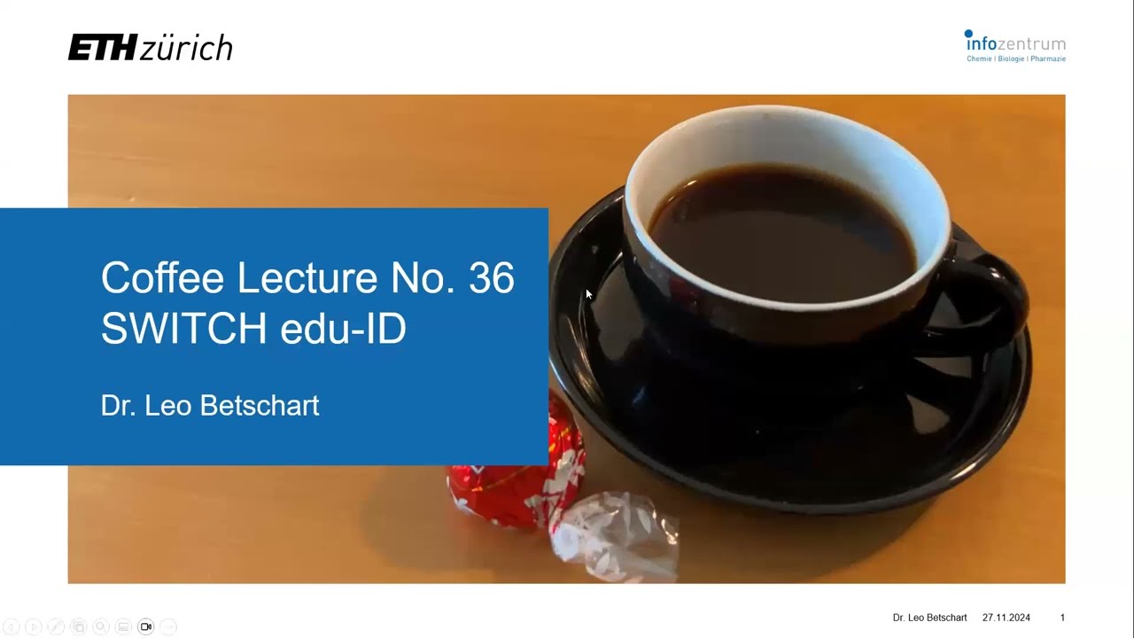 Swisscovery and SWITCH edu-ID (Coffee Lecture No. 36)