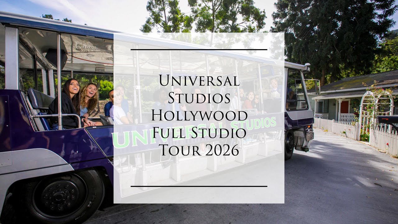 Полная экскурсия по студии Universal Studios Hollywood от первого лица.