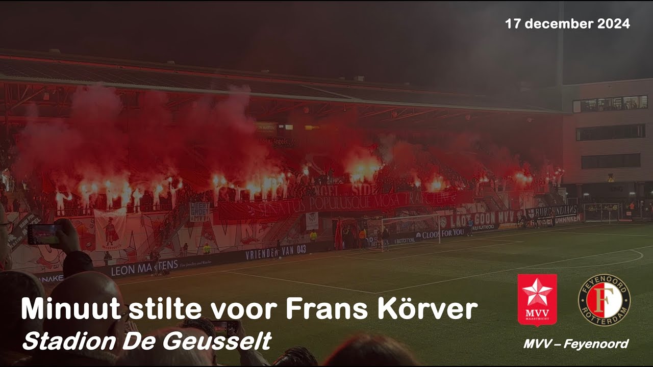 Minuut stilte verstoord! (MVV - Feyenoord) (17 december 2024)