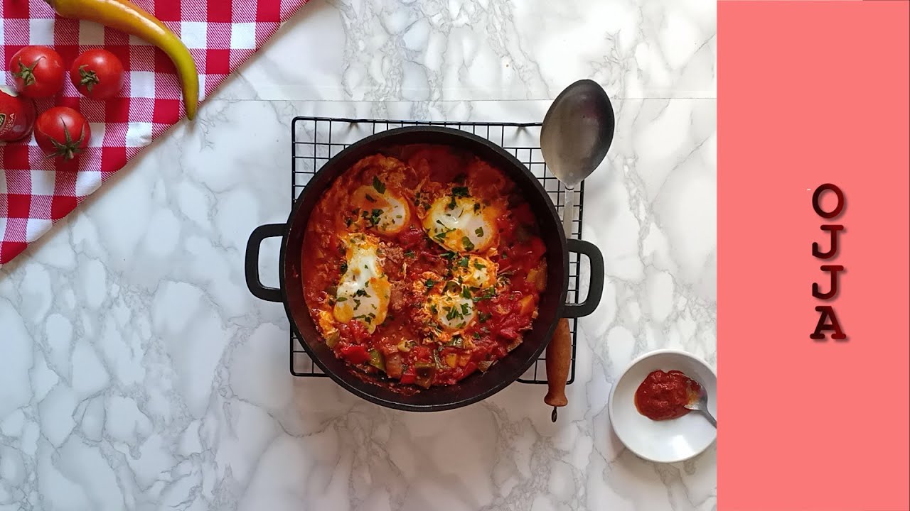 Delicious recipe of tunisian Ojja with merguez | Ojja tunisienne aux merguez |  عجة مرقاز تونسية