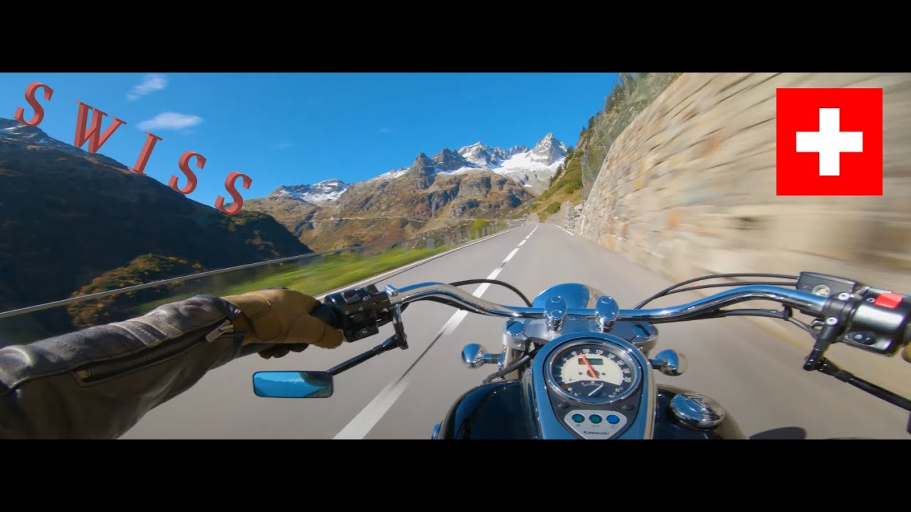 Best Motorcyle Roads Europe:  Switzerland, Sustenpass on VN900