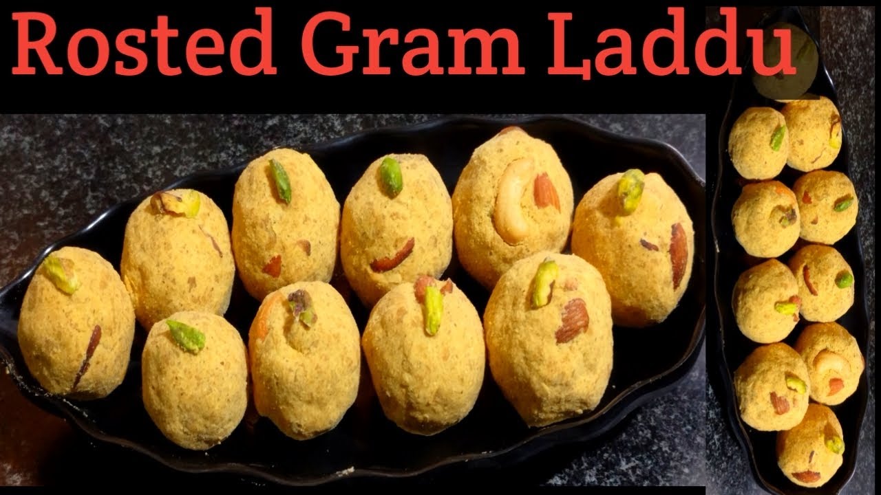 Roasted Chane Ke Laddu -- Healthy & Traditional Sweet  Delights  