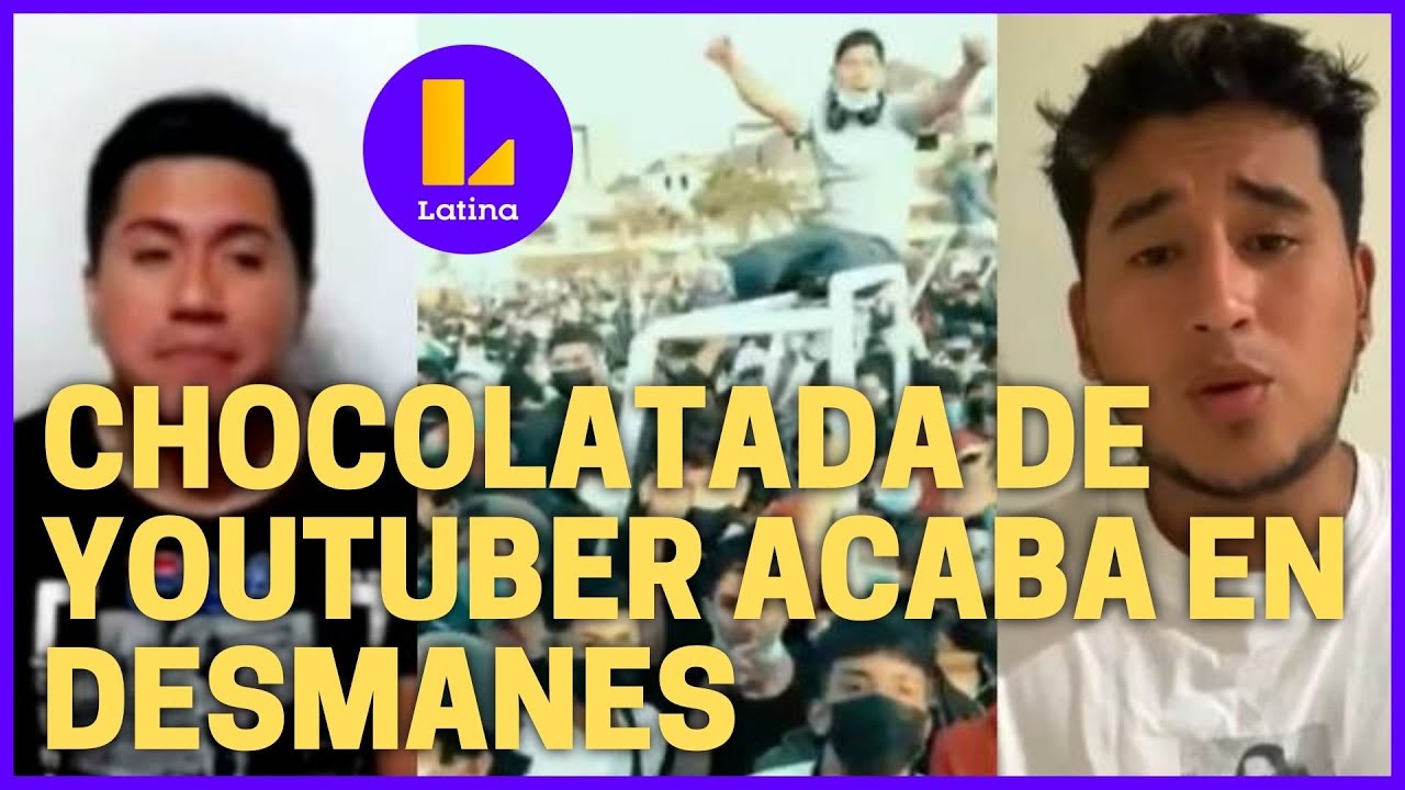 Chocolatada de youtuber Sideral acabó en desmanes