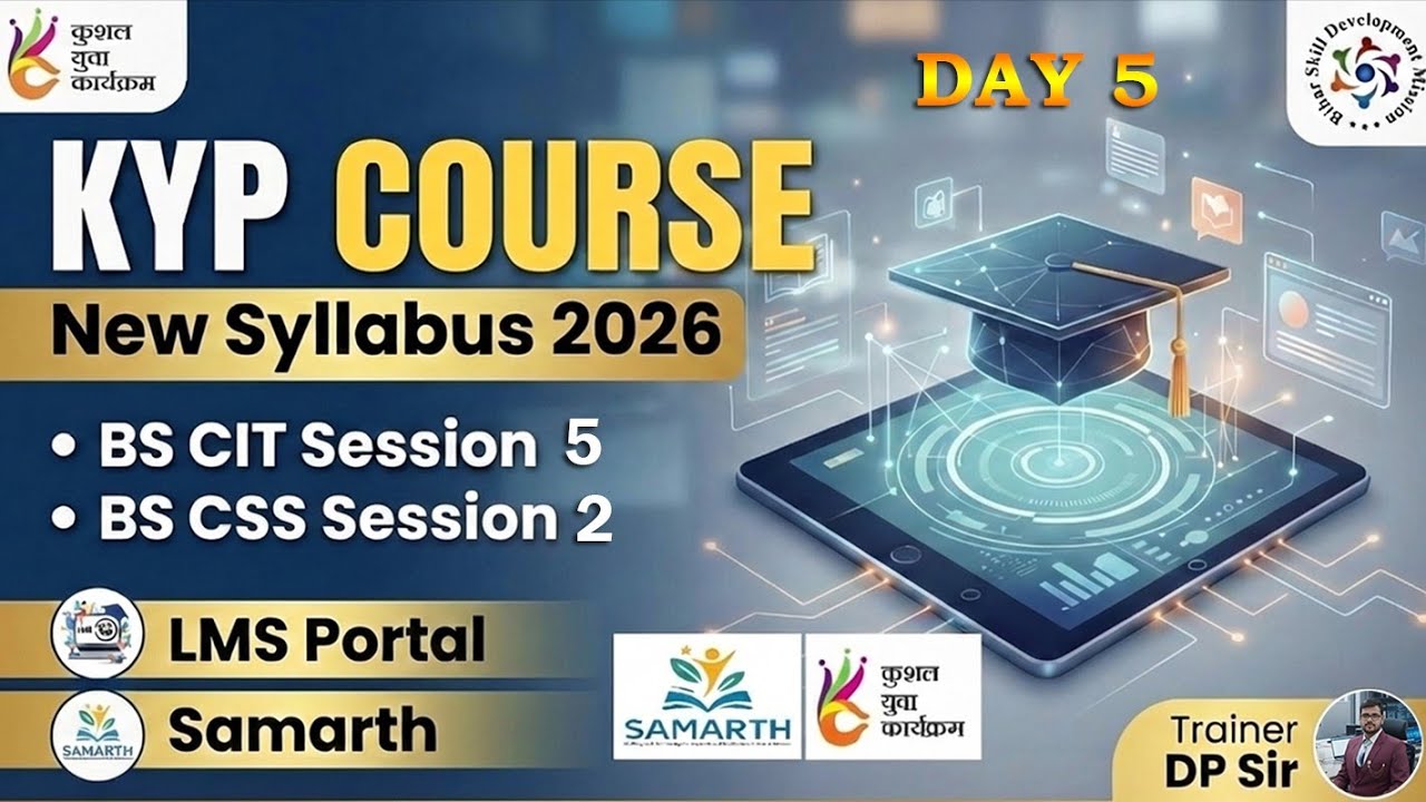 KYP 2026 DAY 5 🗓️ || BS-IT Session 5 & BS-CSS Session 2 Lab Activity || KYP New Syllabus