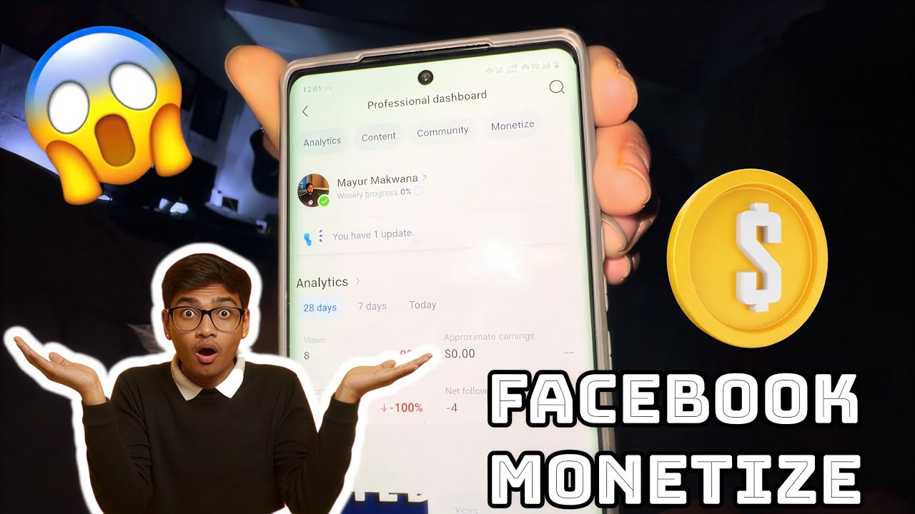 Facebook Monetize ho gaya 😀 | piyush kya dekh raha hai | bhai ne kiya end | 75/3 challenge |