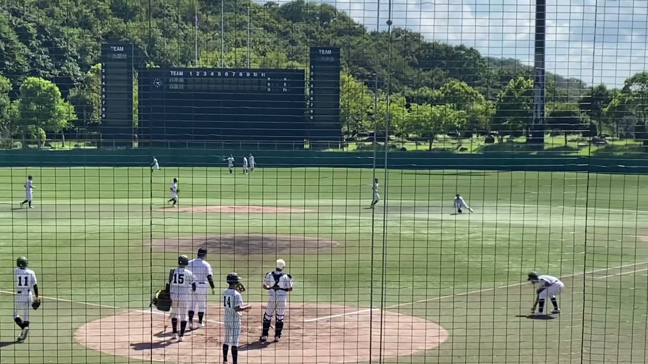 [第155回九州地区高等学校野球福岡大会] 九州国際大付属 シートノック