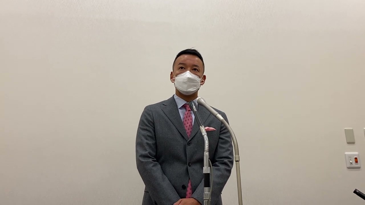 【囲み記者会見】山本太郎 れいわ新選組代表（国会内・2021年10月15日）