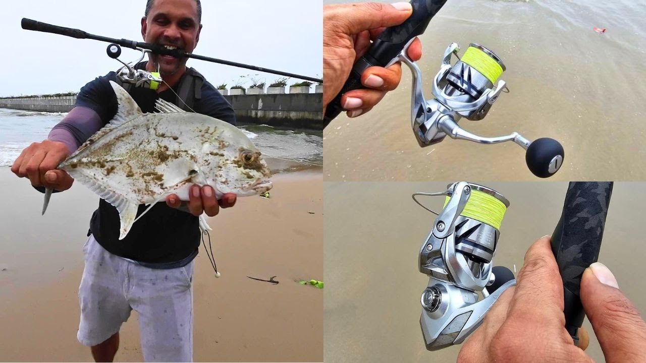 SURF CASTING WITH THE NEW SHIMANO STRADIC FM 5000XG - INSHORE FISHING IN SRI LANKA
