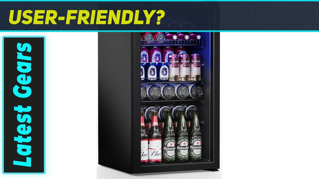 Manastin 120-Can Beverage Refrigerator Cooler &ndash; Best Mini Fridge for Drinks