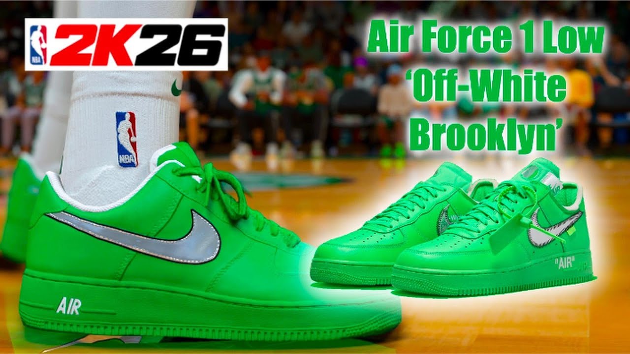 NBA 2K26 Shoe Creator - Air Force 1 Low Off-White Brooklyn