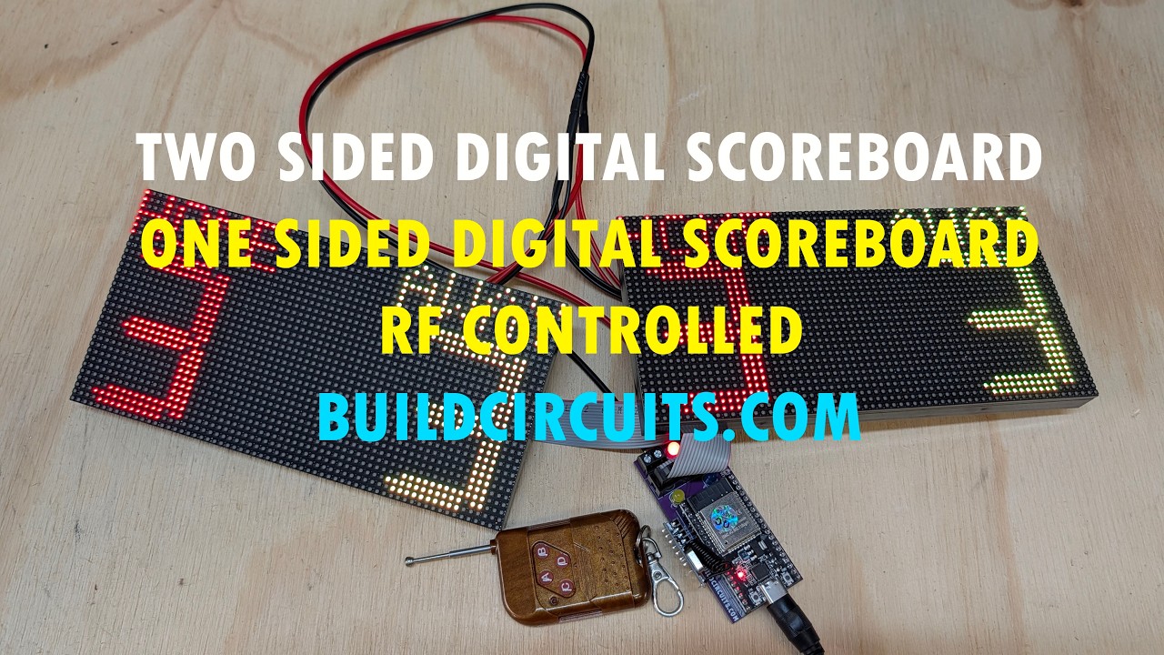 How to use double sided shuffleboard digital scoreboard? Operate with remote control, change colors