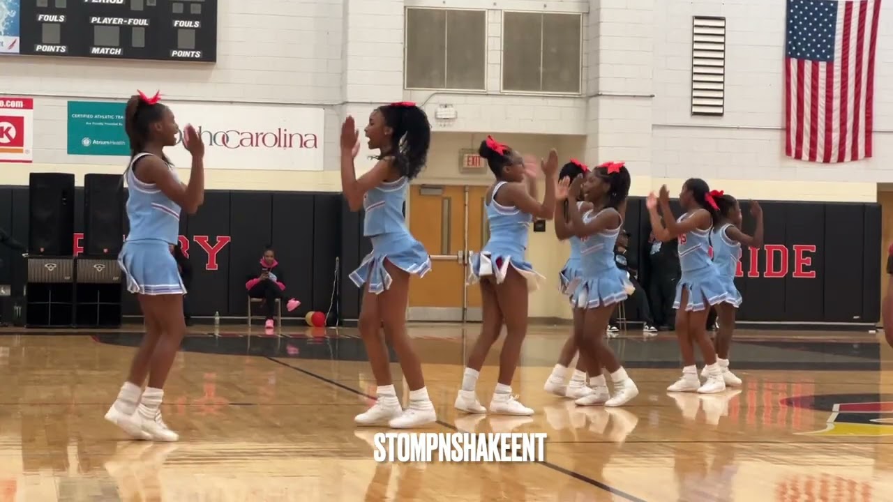 MIDDLE SCHOOL CHEERLEADERS GIVE IT THEIR ALL AT COMPETITION!