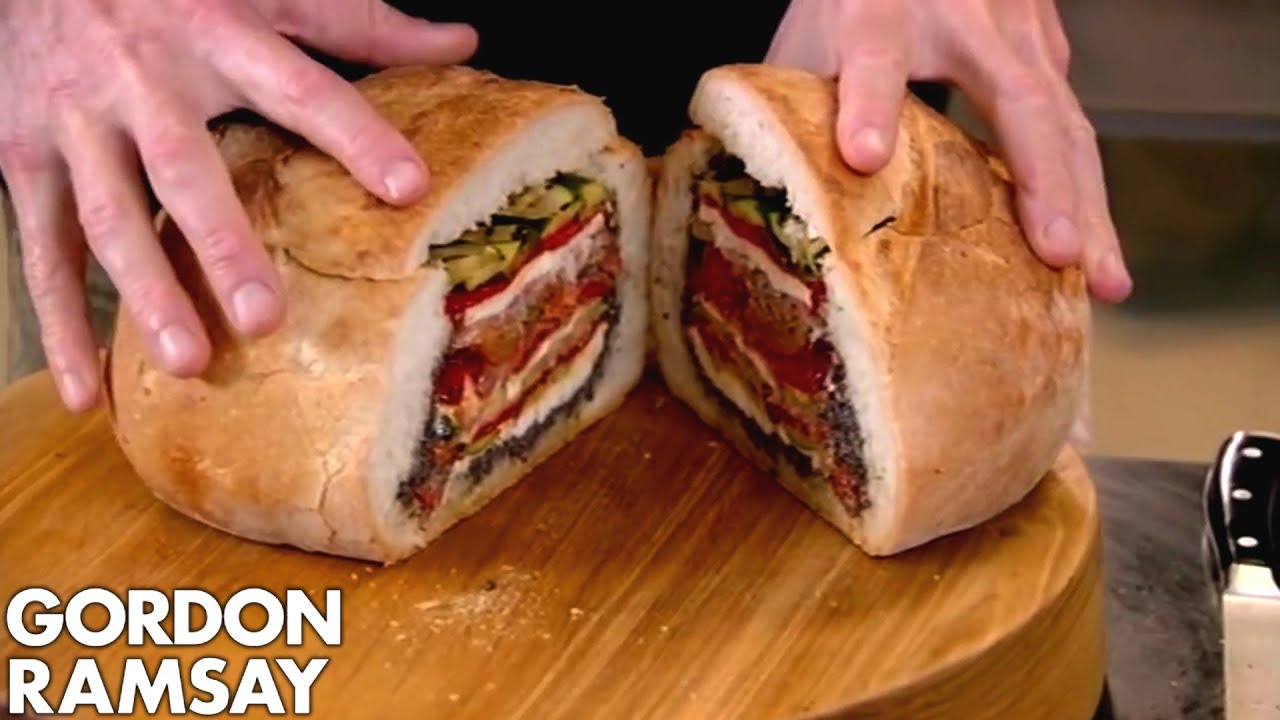 Pan Bagnat with Carrot, Cumin & Orange Salad | Gordon Ramsay