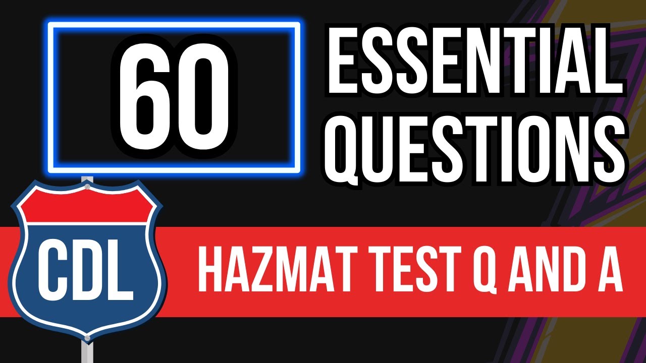 CDL Hazmat Test Questions And Answers 2026 (Knowledge Practice Exam & Study Guide)