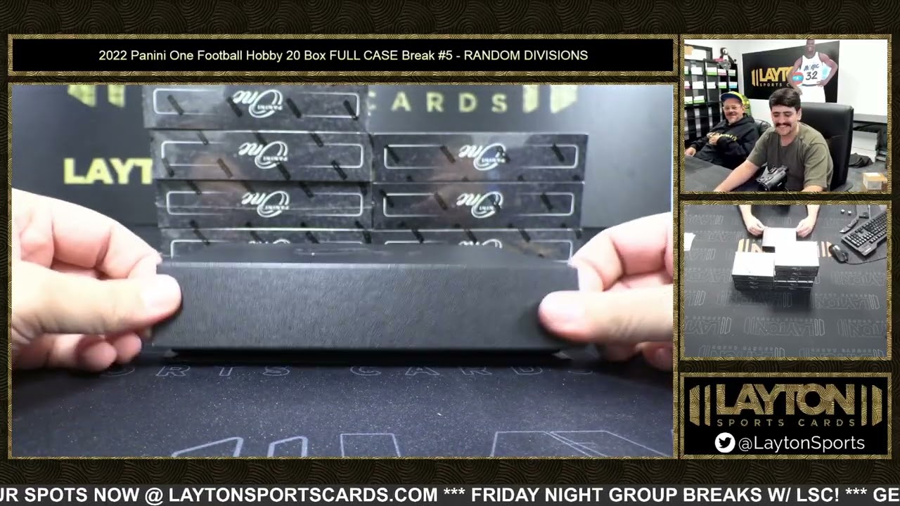 2022 Panini One Football Hobby 20 Box FULL CASE Break #5