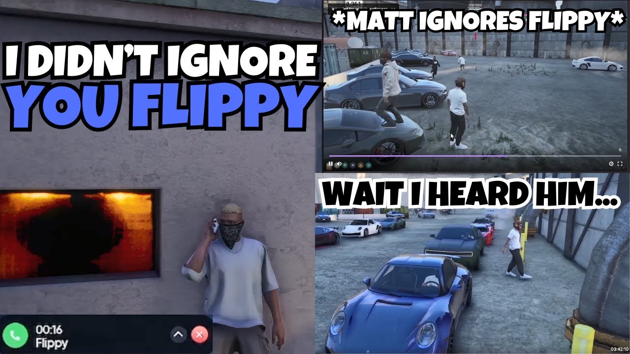 Flippy Asks Matt About *IGNORING* HIM At THE RACE & Matt Reacts to IT | NOPIXEL 4.0 GTA RP