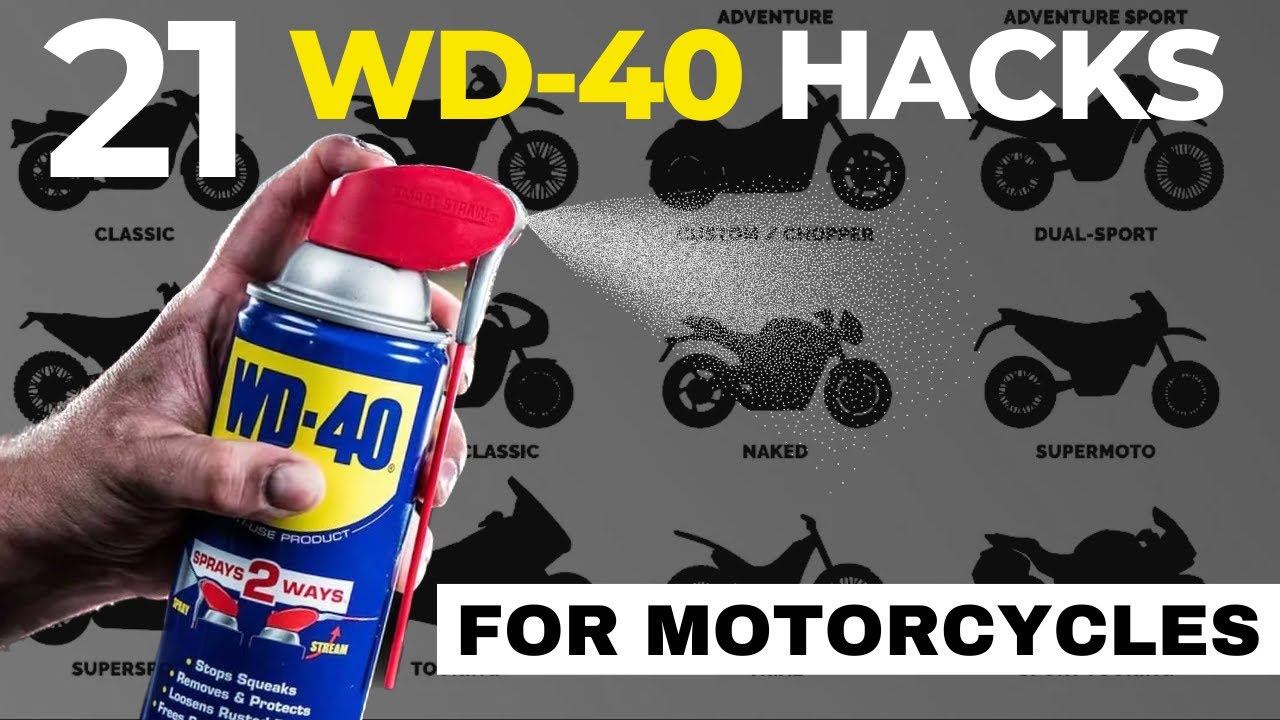 21 ГЕНИАЛЬНЫЙ ЛАЙФХАК С WD-40 ДЛЯ ВСЕХ МОТОЦИКЛОВ!!!