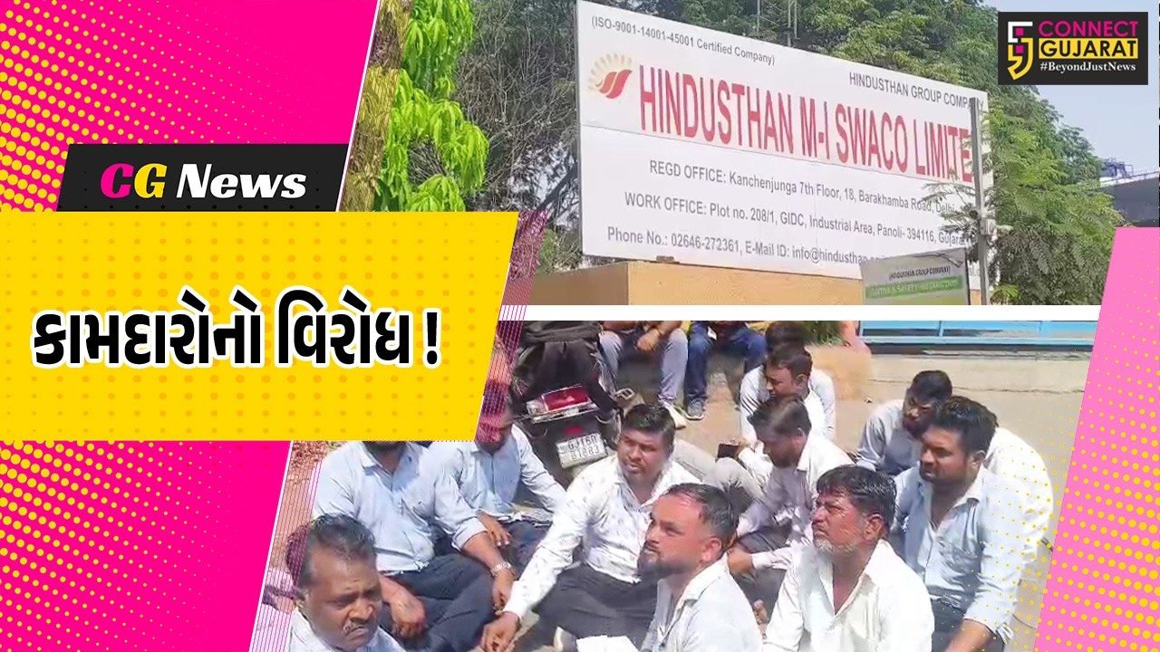 અંકલેશ્વર: પાનોલી GIDCમાં આવેલ હિન્દુસ્તાન સ્વેકો કંપની પર કામદારોનું ધરણા પ્રદર્શન