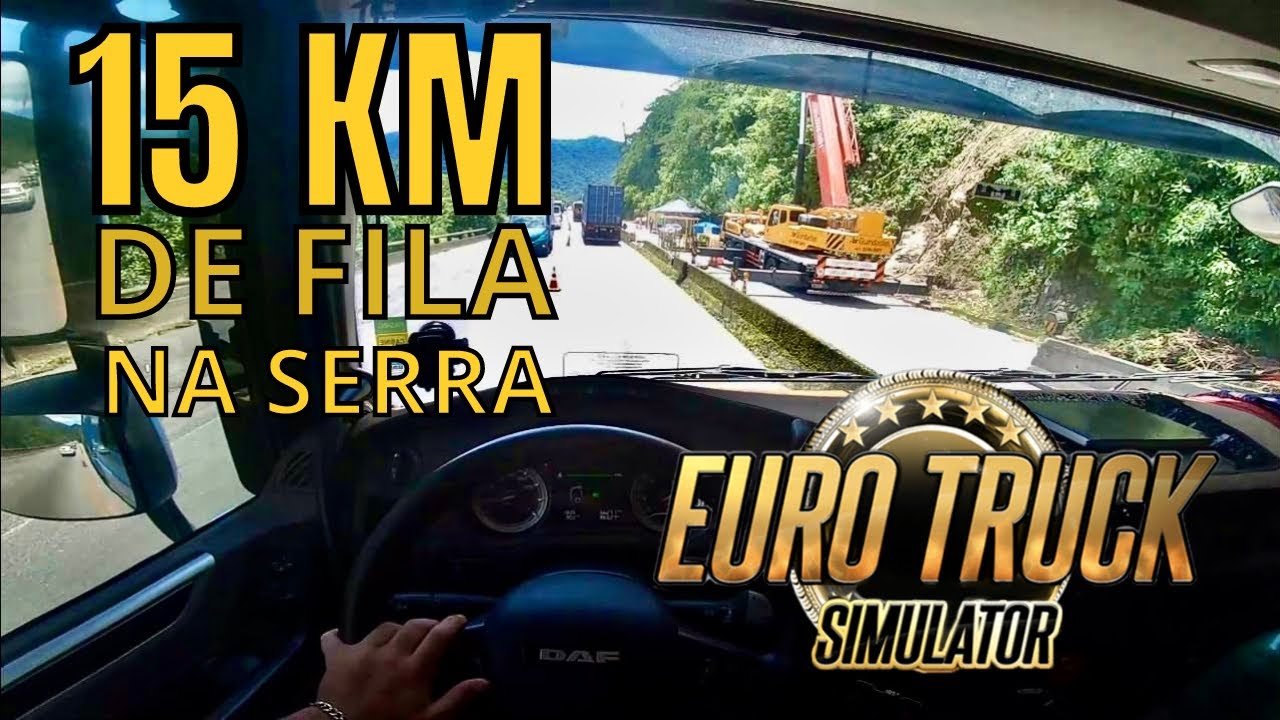 MUITA FILA PARA DESCER A SERRA | Pov Driving Truck DAF XF 530