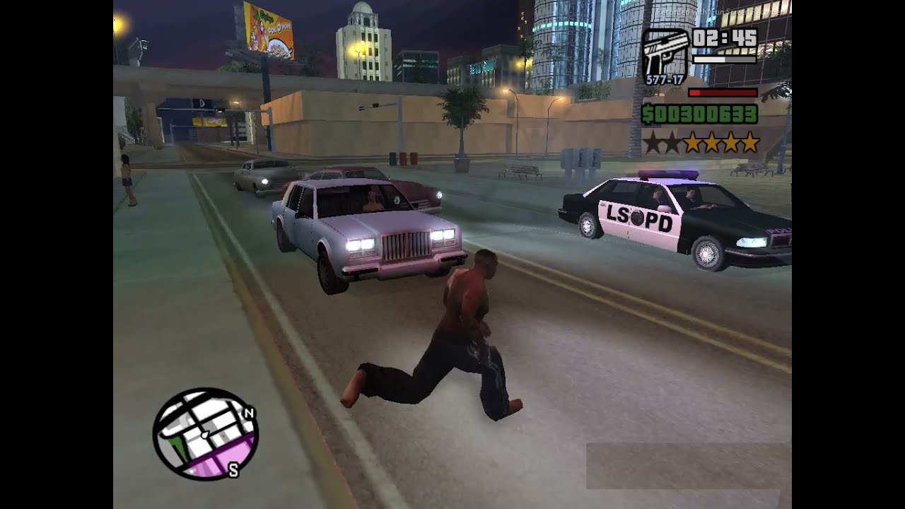 GTA:San Andreas - CJ escapes from the Los Santos police station