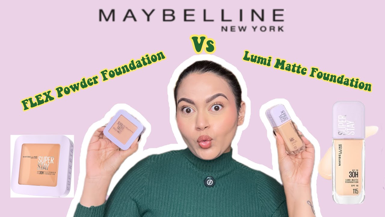Сравнение MAYBELLINE Flex Powder Foundation и Lumi Matte Foundation 🎀🧿