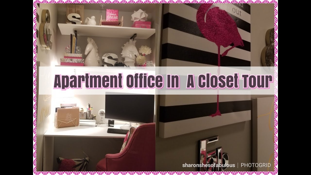 APARTMENT : PINTEREST INSPIRED OFFICE In A Closet Tour