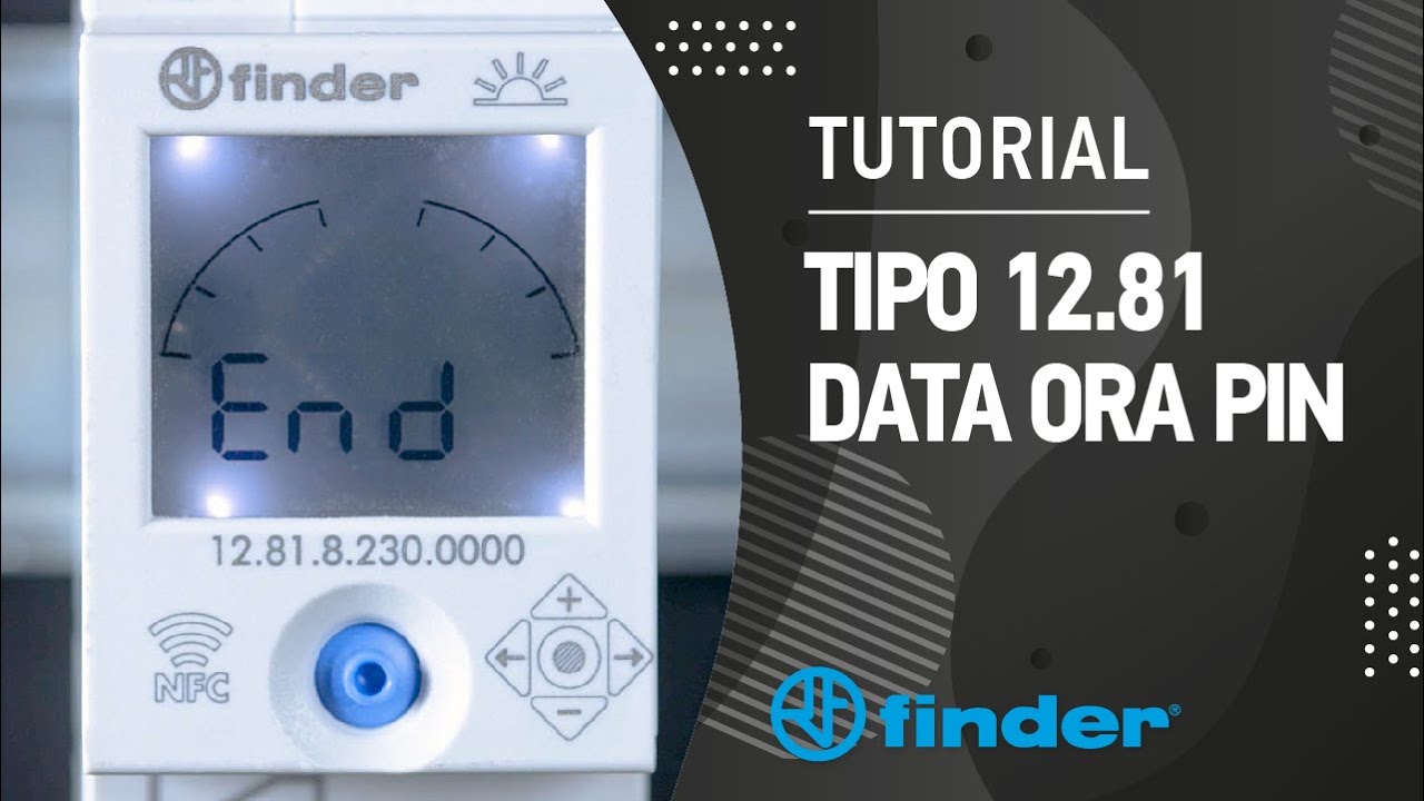 Interruttore orario tipo 12.81 | Data ora PIN | Finder