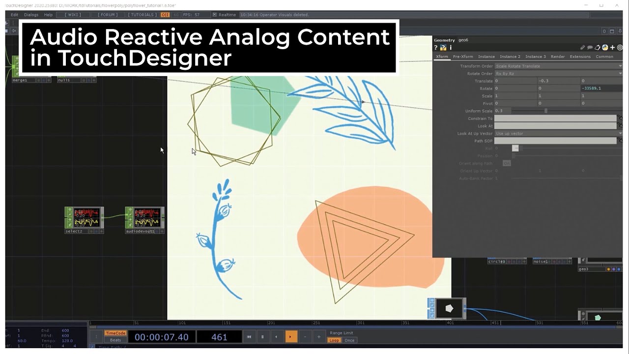 Audio Reactive Analog Content in TouchDesigner - TouchDesigner Tutorial 023