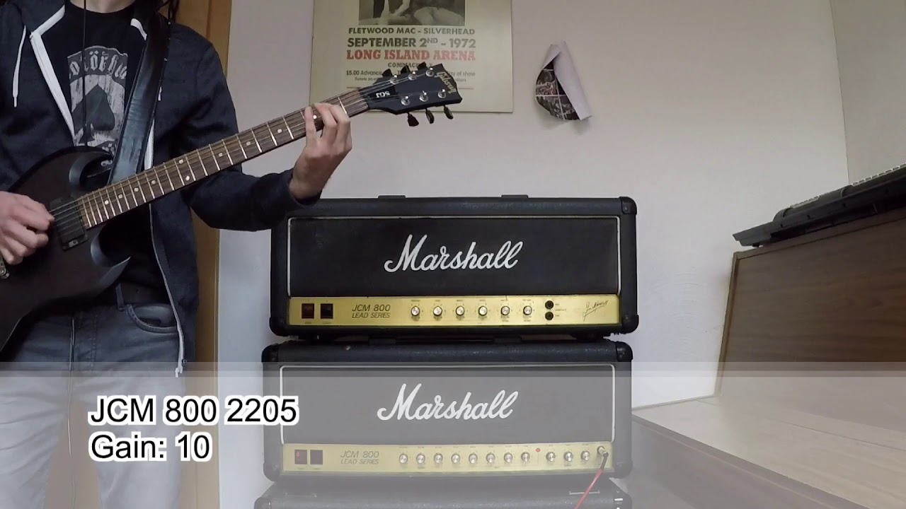 Marshall JCM 800 Comparison - Shootout 2204 Vs 2205