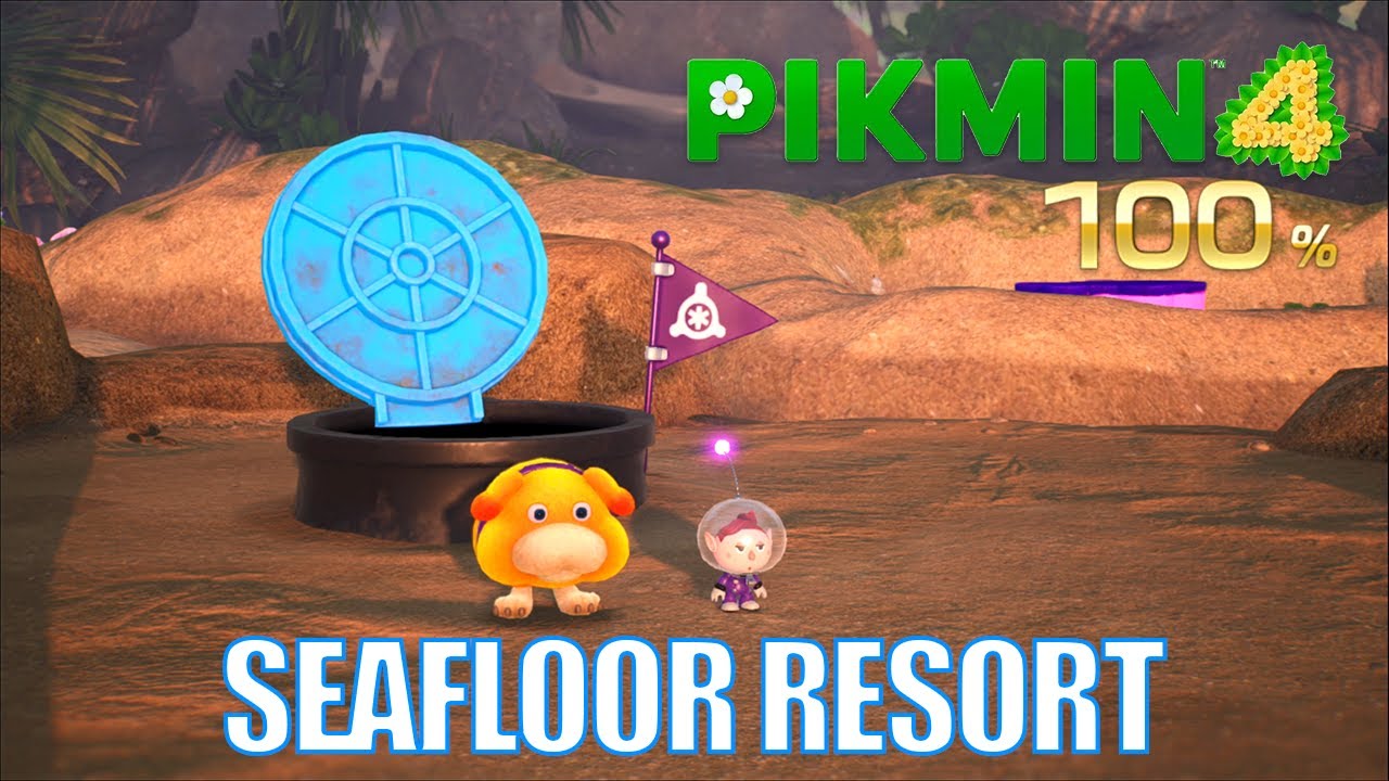 PIKMIN 4 - Seafloor Resort Cave Walkthrough 100%