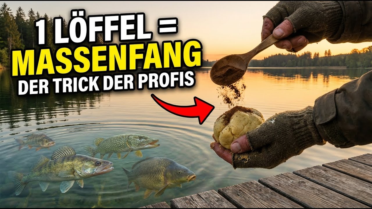 Gib das auf den Köder und Fische spüren es aus großer Entfernung — der Trick der Profis!