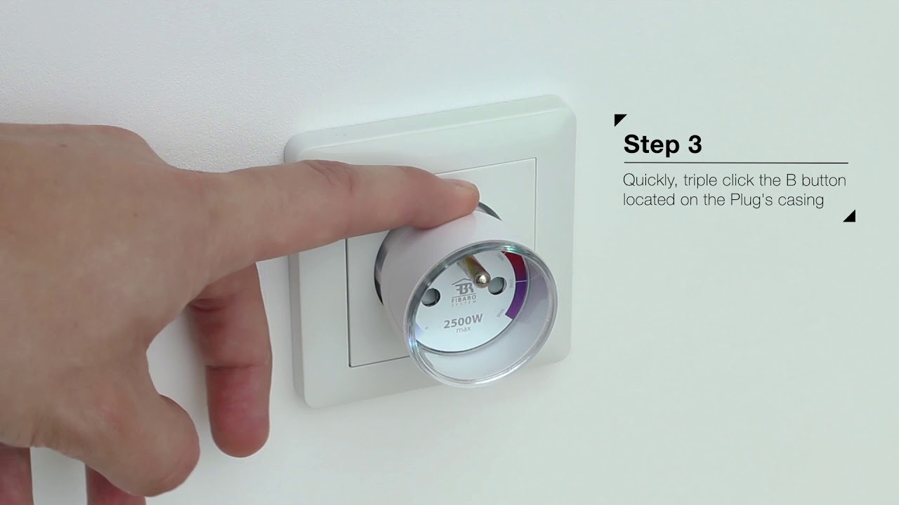 Wtyczka do gniazdka FIBARO Wall Plug - Ręczna Konfiguracja