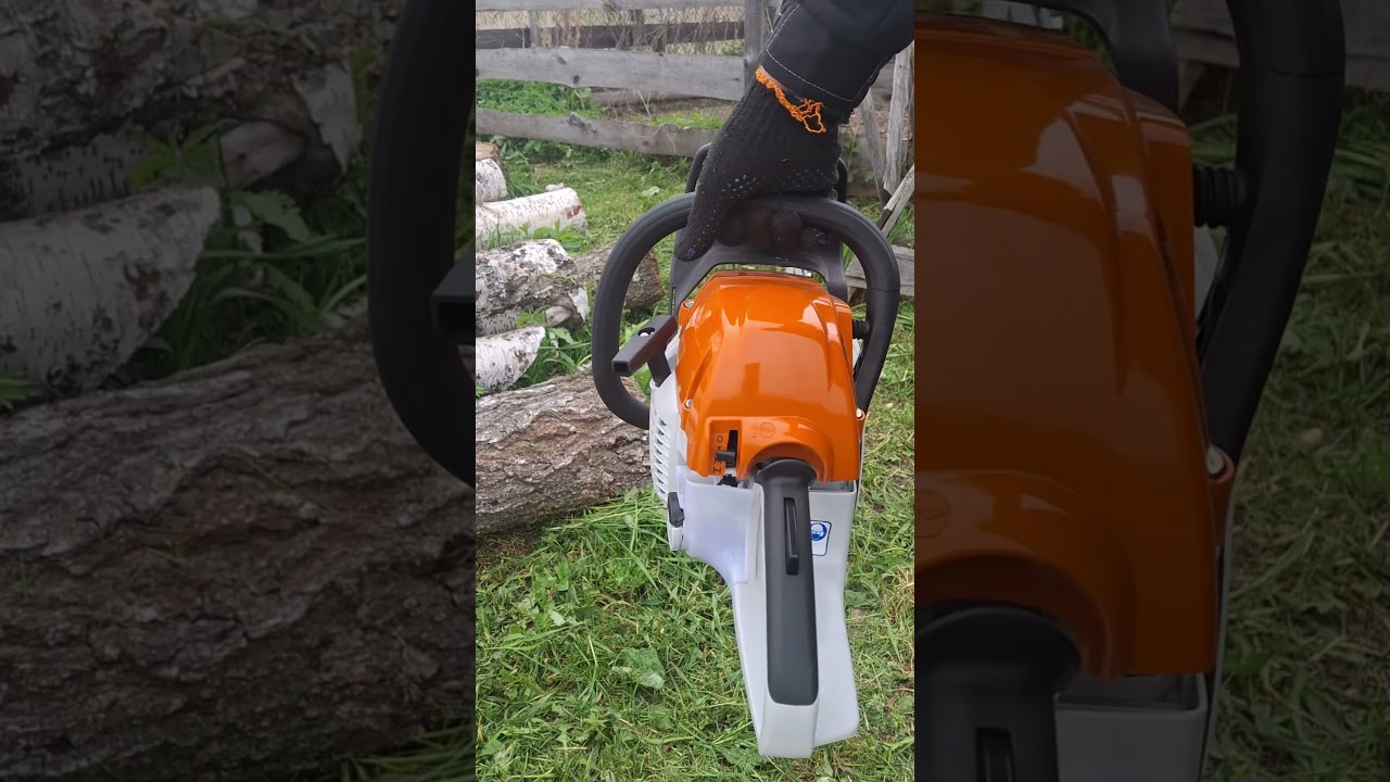 Бензопила STIHL MS 251 первый запуск, верижна резачка